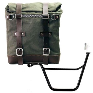 Alforja lateral scram en lona 22l-30l + subchasis izquierdo triumph speed twin 900 (2025 en adelante)
