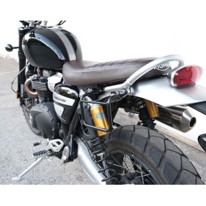 Alforja lateral scram en lona 22l-30l + subchasis izquierdo triumph scrambler 1200 xc_xe (2019 en adelante)