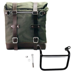 Alforja lateral scram en lona 22l-30l + subchasis izquierdo triumph scrambler 1200 xc_xe (2019 en adelante)