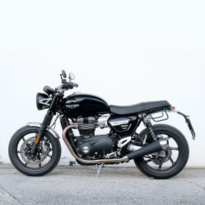 Alforja lateral scram canvas 22l-30l + bastidor triumph speed twin 1200 y rs (2019 en adelante) izquierda