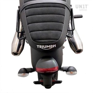 Alforja lateral scram en lona 22l-30l + subchasis derecho triumph street twin-speed twin 900 (2016 hasta ahora)
