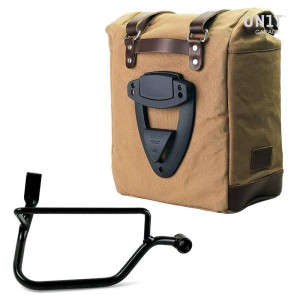 Alforja lateral scram en lona 22l-30l + subchasis derecho triumph street twin-speed twin 900 (2016 hasta ahora)