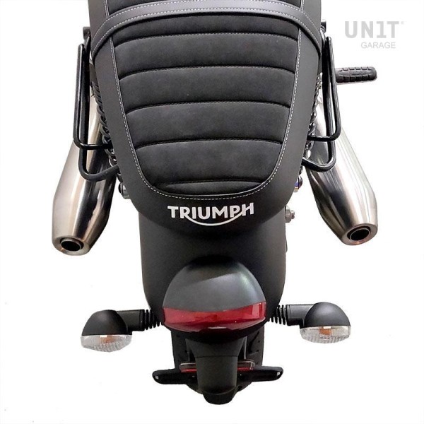 Alforja lateral scram en lona 22l-30l + subchasis izquierdo triumph street twin-speed twin 900 (2016 hasta ahora)