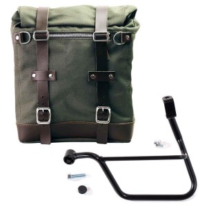 Alforja lateral scram canvas 22l-30l + subchasis izquierdo triumph t100 (2017 hasta ahora)