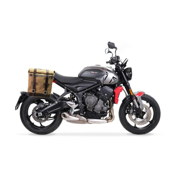 Alforja lateral scram en canvas 22l-30l + subchasis derecho triumph trident 660