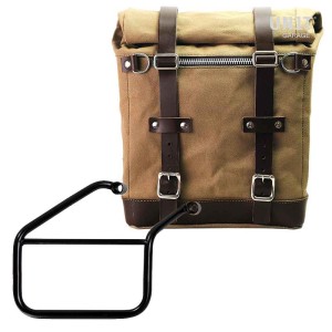 Alforja lateral scram en canvas 22l-30l + subchasis derecho triumph trident 660