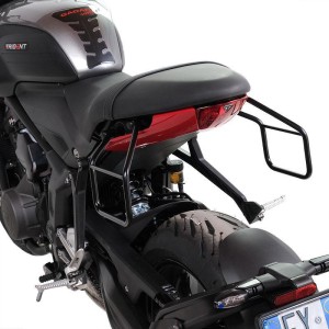 Alforja lateral scram en canvas 22l-30l + subchasis izquierdo triumph trident 660