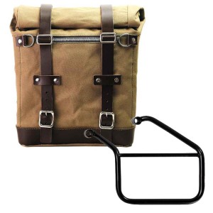 Alforja lateral scram en canvas 22l-30l + subchasis izquierdo triumph trident 660