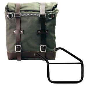 Alforja lateral scram en canvas 22l-30l + subchasis izquierdo triumph trident 660