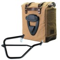 Alforja lateral scram en lona 22l-30l + subchasis derecho yamaha