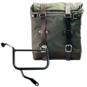 Alforja lateral scram en lona 22l-30l + subchasis derecho yamaha