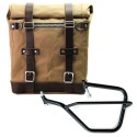 Alforja lateral scram en lona 22l-30l + subchasis izquierdo yamaha