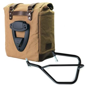 Alforja lateral scram en lona 22l-30l + subchasis izquierdo yamaha