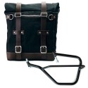 Alforja lateral scram en lona 22l-30l + subchasis izquierdo yamaha