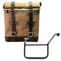 Alforja lateral scram en lona 22l-30l + subchasis izquierdo yamaha