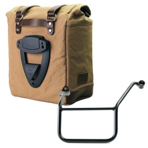 Alforja lateral scram en lona 22l-30l + subchasis izquierdo yamaha