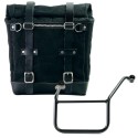 Alforja lateral scram en lona 22l-30l + subchasis izquierdo yamaha