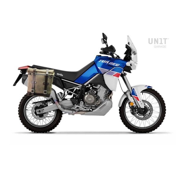Bolsa lateral scram en serraje 22l-30l + aprilia tuareg 660 bastidor derecho