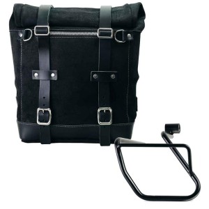 Alforja lateral scram split cuero 22l-30l + chasis izquierdo bmw ce 04