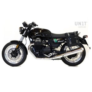 Alforja scram 22l-30l en serraje + chasis izquierdo guzzi v7