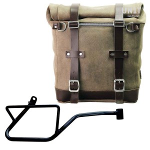 Sidebag scram en serraje 22l-30l + marco derecho moto guzzi v7 euro5