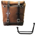 Alforja scram 22l-30l en serraje + chasis izquierdo guzzi v85 tt