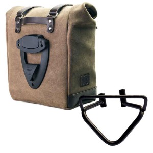 Alforja lateral scram split leather 22l-30l + marco izquierdo husqvarna 401 (2020 en adelante)