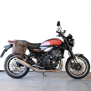 Bolsa lateral scram en serraje 22l-30l + bastidor kawasaki z650rs - z900rs derecha