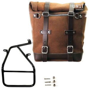 Alforja scram 22l-30l en piel serraje + chasis serie ninet