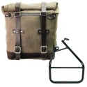 Alforja lateral scram split cuero 22l-30l + sportster s 1250 cuadro izquierdo