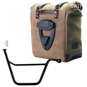 Bolsa lateral scram en piel serraje 22l-30l + bastidor triumph speed twin 900 (2025 en adelante) derecha