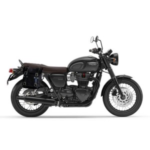 Alforja lateral scram waxed suede 22l-30l + subchasis derecho triumph t100 (2017 en adelante)