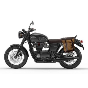 Alforja lateral scram ante encerado 22l-30l + subchasis izquierdo triumph t100 (2017 en adelante)