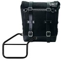Alforja lateral scram split cuero 22l-30l + chasis derecho triumph trident 660