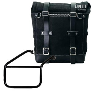 Alforja lateral scram split cuero 22l-30l + chasis derecho triumph trident 660