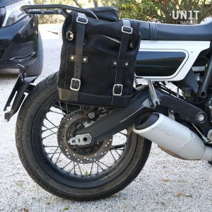 Alforja lateral lona + subchasis derecho ducati scrambler