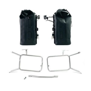 Dos bolsas laterales khali en tpu 35l - 45l + par de placas de aluminio con marcos ninet
