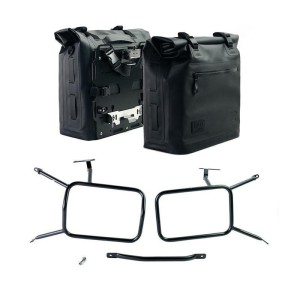 Dos bolsas laterales khali en tpu 35l - 45l + par de placas de aluminio con marcos ninet