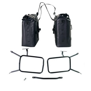 Dos bolsas laterales khali en tpu 35l - 45l + par de placas de aluminio con marcos ninet