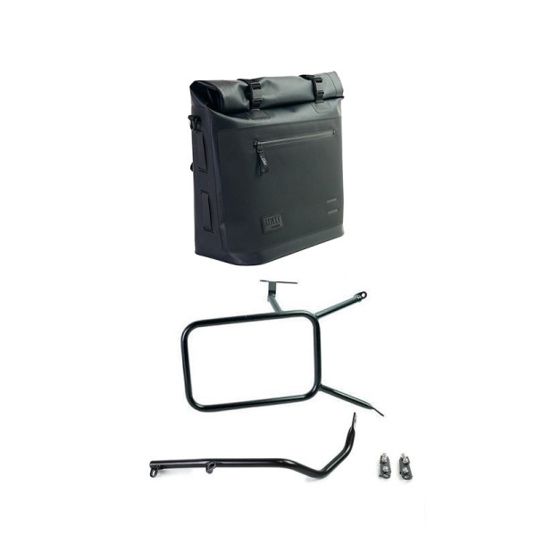 Bolsa lateral khali en tpu 35l - 45l + placa de aluminio con marco derecho ninet