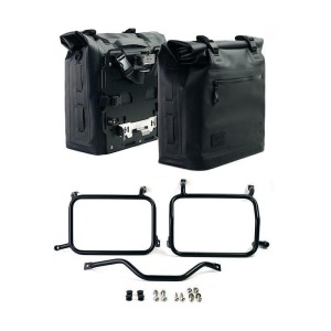 Dos bolsas laterales khali en tpu 35l - 45l + par de placas de aluminio con marcos hd pan america