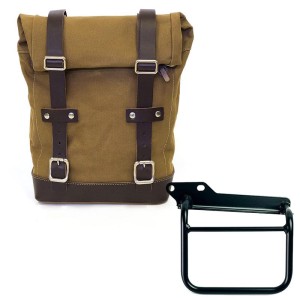 Bolsa de lona 10l-14l + cuadro royal enfield himalayan, scram 411 izquierda