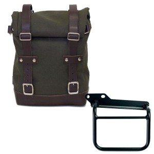 Bolsa de lona 10l-14l + cuadro royal enfield himalayan, scram 411 izquierda