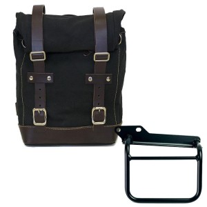 Bolsa de lona 10l-14l + cuadro royal enfield himalayan, scram 411 izquierda