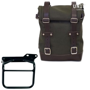 Bolsa de lona 10l-14l + cuadro royal enfield himalayan, scram 411 derecho