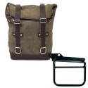 Bolsa de cuero 10l-14l + cuadro royal enfield himalayan, scram 411 izquierda