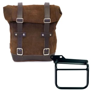 Bolsa de cuero 10l-14l + cuadro royal enfield himalayan, scram 411 izquierda