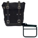 Bolsa de cuero 10l-14l + cuadro royal enfield himalayan, scram 411 izquierda