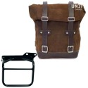Bolsa de cuero 10l-14l + cuadro royal enfield himalayan, scram 411 derecho