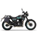 Portabolsa de aluminio con frontal ajustable de hypalon y enganche rápido + cuadro royal enfield himalayan, scram 411 derecho